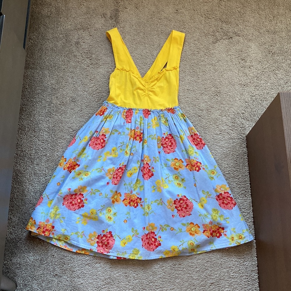 Floral anthropologie dress